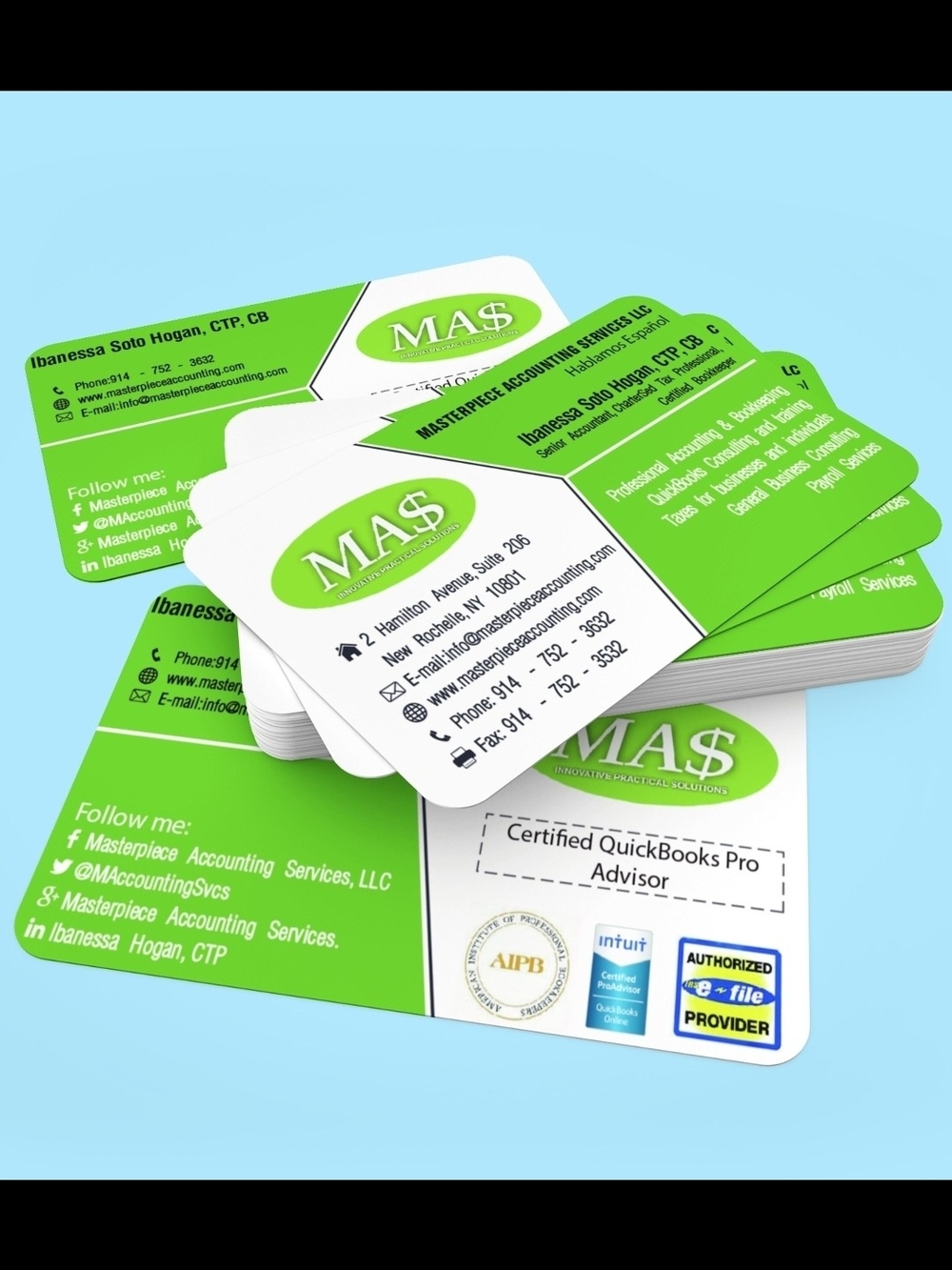 100 Custom Business Card